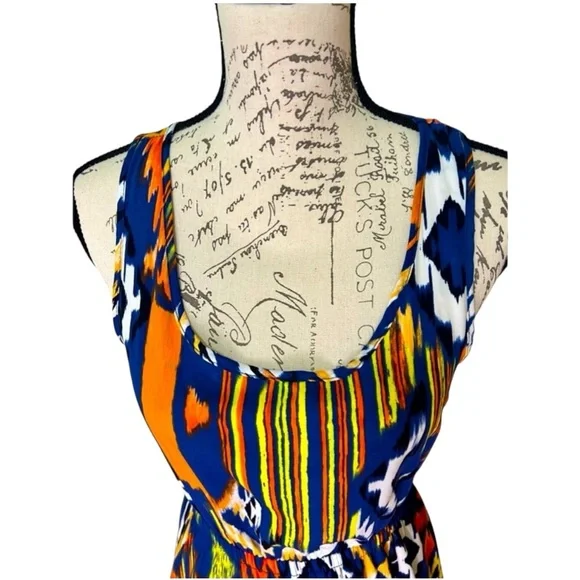 Mezzanine | Patterned Sleeveless Mini Dress Size S Small - Picture 5 of 12